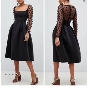 ASOS square neck dress